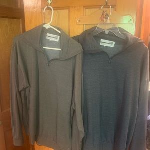 Pair of pullover sweatshirts